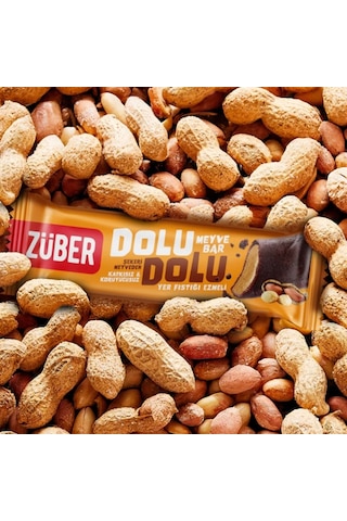 Züber Dolu Dolu Fıstık Ezme Meyve Bar 30 Gr