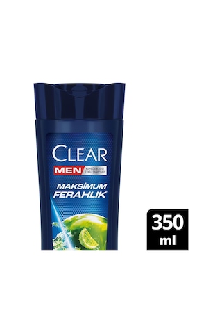 Clear Men Kepeğe Karşı Etkili Şampuan Maksimum Ferahlık 350 Ml Beyaz