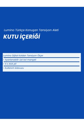 Lumino JN-163B İngilizce Konuşan Tansiyon Aleti