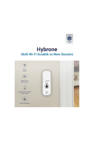 Hybrone Akıllı Wi-fi Sıcaklık Ve Nem Sensörü