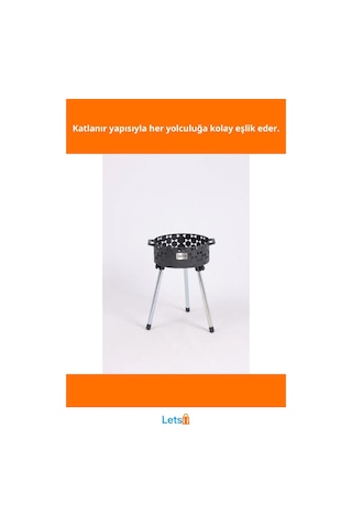 Katlanabilir Lüks Mangal No 1 Küçük Boy Piknik Kamp Bahçe