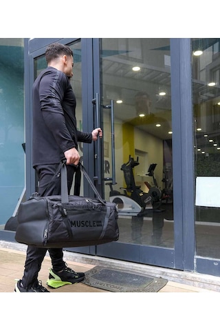 Musclecloth Glory Silindir Çanta Siyah