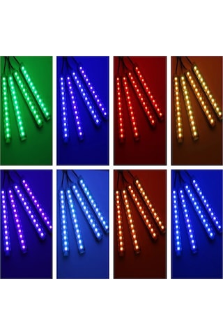 Kumandalı Ayakaltı Led Rgb Müziğe Duyarlı Iç Aydinlatma 12 Ledli (315220602)
