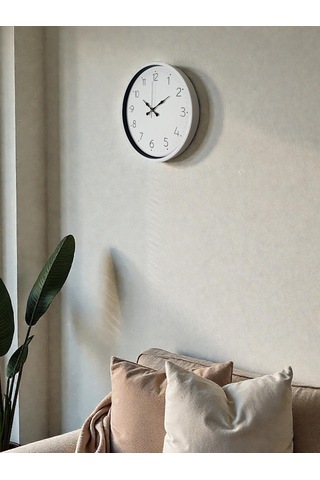36 Cm Beyaz Dekoratif Duvar Saati Diğer