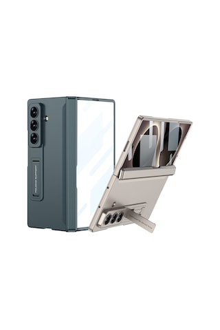 Maks Technology Galaxy Z Fold 8 Ultra Kılıf Magsafe Uyumlu M-magnet Standlı 360 Koruma Sert Pc Maks Kapak Siyah