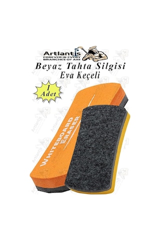 Yazı Tahta Silgisi Eva 1 Adet Beyaz Yazı Tahtası Silgisi Kaliteli Keçe Uçlu Eva Okul Sınıf Ofis Kuru Silgi