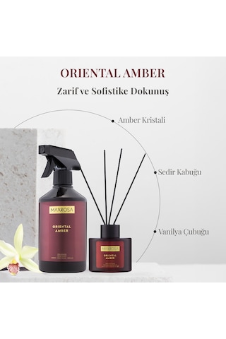 Maxrosa Oriantal Amber Oda Koku Seti Gül