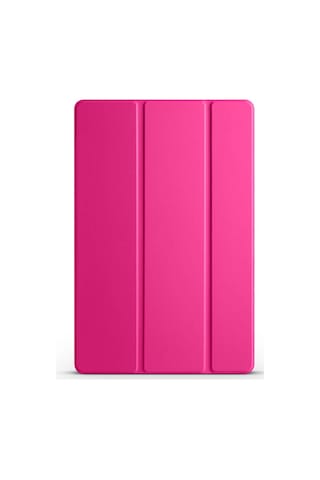 Galaxy Tab A9 Plus Uyumlu Zore Smart Cover Standlı 1-1 Kılıf-pembe Koyu Tablet Kılıfı