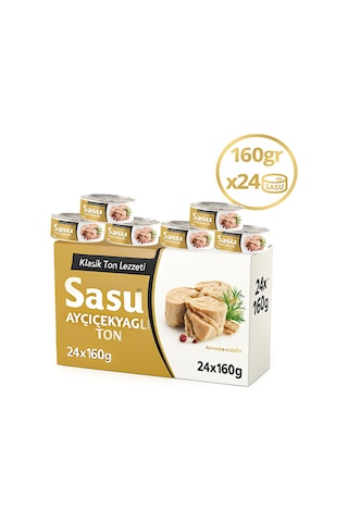 Sasu Klasik Bütün Dilimli Ton Balık 24 x 160 G Sasu Klasik Bütün Dilimli Ton Balık 24 x 160 G