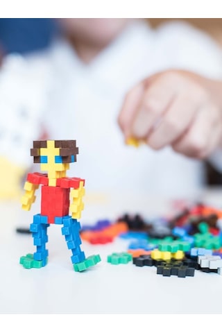 Plus - Plus Minecraft Temalı Silindir Kutuda Basic - Temel Başlangıç Lego Yapı Oyuncağı 100 Parça