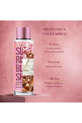 Lumière Sunrise Blush Simli Vücut Spreyi 200 ML
