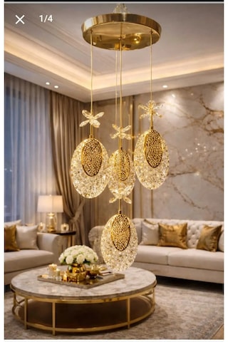 Bohem Aydınlatma Modern 3+1 Sarkıt 3 Renk Led Beyaz Sarı Günışığı Salon/antre/yatak Odası Gold