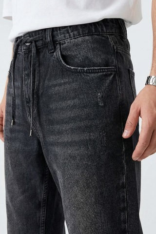 Bigdart Erkek Rahat Kesim Baggy Jean Pantolon 30075 - Siyah