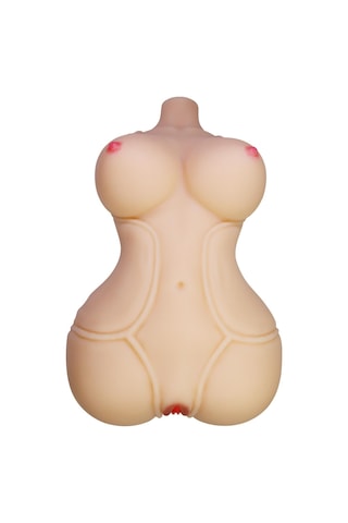 Lilitu Shop 3 Boyutlu İki İşlevli Yarım Vücut Anal Vajinal Silikon Seksi Manken - Diana