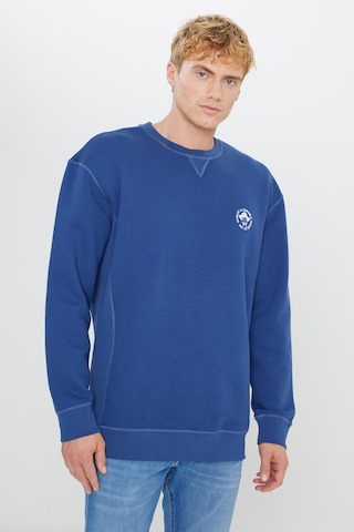 Lee Pamuklu İçi Polarlı Regular Fit Normal Kesim Bisiklet Yaka Baskılı Sweatshirt Lacivert