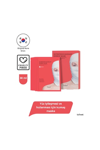Sudee Nutritious Radiant Energy Mask 30 Ml Cilde Canlılık Ve Nem Kazandıran Kumaş Maske
