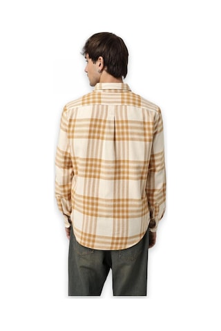 Timberland Tb0a6v4x Midweight Flannel Check Gömlek Sarı Erkek Gömlek Sarı