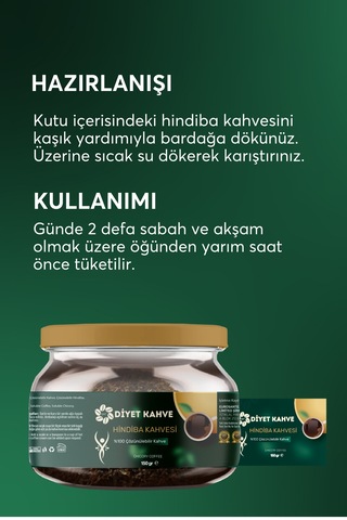 Dyt Diyet Kahve Hindiba Kahvesi  Kahve 1 Aylık 150 G