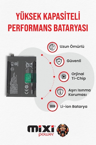 Realme Gt 5g Uyumlu Tam Kapasite Batarya 1 Yıl Garantili