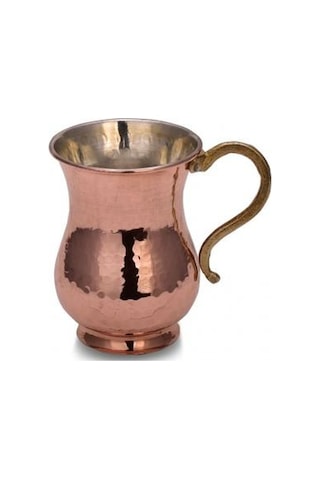 Turna Bakır Kordonsuz Maşrapa El Dövme 300 ML Kırmızı Turna0451-