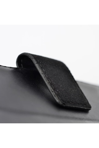 Redmi 15 Kılıf Zore Kar Deluxe Kapaklı Kılıf - Siyah Siyah