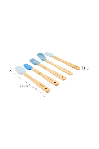Zolly - 5 Li Spatula Seti Mavi