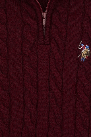 U.S. Polo Assn. Erkek Çocuk Bordo Kazak /triko 50315628-vr014