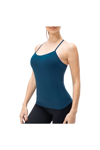 Jeemson Kadınlar İçin Çapraz Askılı Spor Sütyenli Atlet - Derin Mavi Xl Boy Koyu Mavi