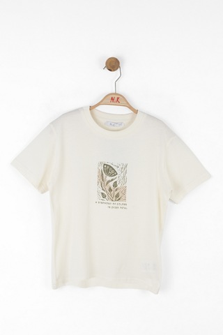 Xo Kids Erkek Çocuk Tişort 4-8 Yaş 48503 Krem