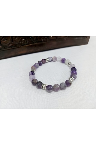 Doğal Ametist Enerji Taşı Taşı Bileklik.jpg Mor