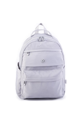 Nas Bag Extra Hafif Su Geçirmez Çok Gözlü Waterproof Unisex Sırt Çantası 30x40 Cm Gri