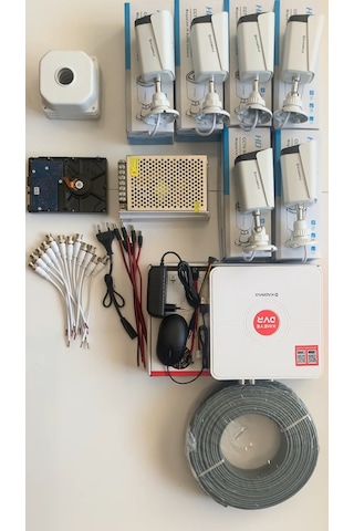 6 Kameralı Güvenlik Kamerası Seti - Kdj-6s-8w-m-v1