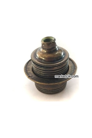 Marketcik Eskitme Halkalı Metal Porselen E27 Duylar