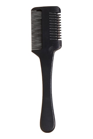 Maiyame Siyah Plastik Saç Trimmerı - Kalın Saç Kesimi Ve Dıy Saç Stilleri İçin Bıçaklı Tarak 1 Adet Bıçaklı
