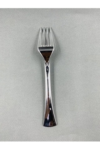 Bursa Pazari Tek Kullanımlık Plastik Çatallar Krom 18 Adet 136433004 Diğer