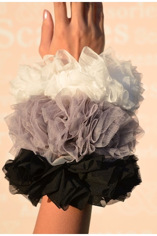 3'lü Topuz Tokası Beyaz