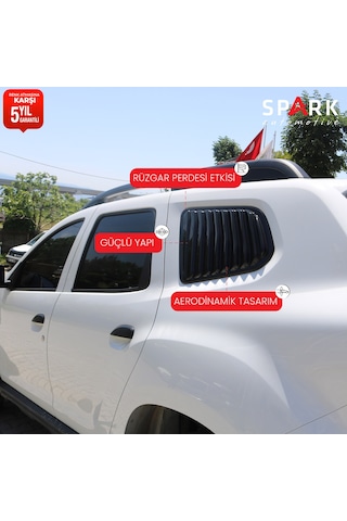 Dacia Duster 2018-2024 Yıl Aralığı Uyumlu Plastik Kelebek Cam 2 Parça