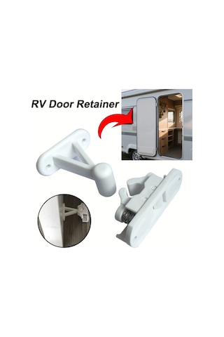 Sunshine011 Beyaz Dayanıklı Pvc Karavan Kapı Tutucu Ayarlanabilir T Şekilli Manyetik Kilit Beyaz