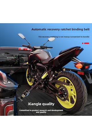 Symbee Otomatik Sıkma Özelliği İle T-kolu Beyaz Çinko Mallar Sıkıcı Kayış - Motosiklet, Bagaj Ve Yüklerin Güvenli Sabitleyici