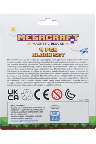 Megacraft Manyetik 9 Parça Blok İtem Mc1409
