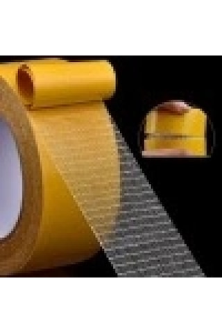 Geniş 10 Metre 3 Cm Çift Taraflı Süper Güçlü Yapışkan Yapıştırıcı Bant Isıya Dayanıklı