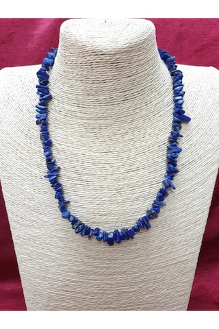 Sertifikalı Lapis Lazuli Taşı Doğal Taş Kolye Çok REnkli