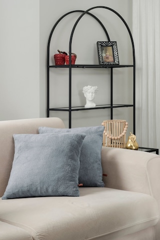 Gri Wellsoft 2'li Hediyelik Dekoratif Kırlent Kılıfı 44x44 Cm