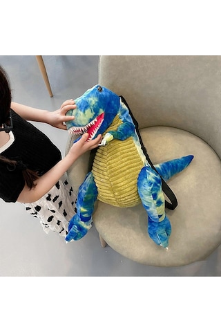 Çocuklar İçin Dinozor Sırt Çantası, 3d Peluş Dinozor Fermuarlı Sırt Çantası, Ayarlanabilir Askılı Karikatür Hayvan Okul Çantası Diğer