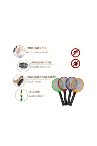 Şarjlı Sinek Raketi Sivrisinek Karasinek Öldürücü Elektrikli Sineklik Aleti