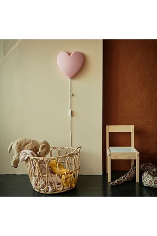 Ikea Upplyst Çocuk Duvar Lambası, Pembe, Led'li