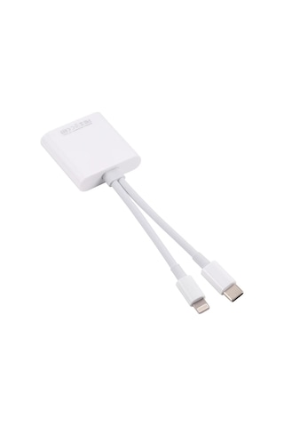 Ally Nk-101yst Pro Type-c/lightning To Sd-tf Kart Çevirici Adaptör- 5775 Beyaz