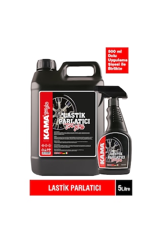 AUTOKAMA Lastik Parlatıcı 5lt + 500ml (dolu) Uygulama Şişesi