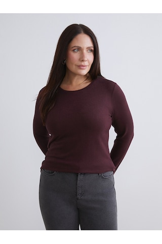 Lcw Everyday Bordo Bisiklet Yaka Kadın Body