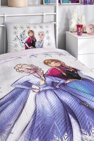 Özdilek Frozen Frosted Tek Kişilik Disney Lisanslı Lastikli Çarşaf Kapitone Çocuk Nevresim Takımı